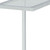 26" White And Clear Glass End Table N270-493230