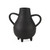 Black Matte Metal Two Handle Vase N270-392540