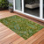 2' X 3' Green Paisley Washable Non Skid Indoor Outdoor Area Rug N270-561410