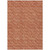 3' X 5' Terra Cotta Geometric Washable Non Skid Indoor Outdoor Area Rug N270-560142