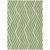 5' X 8' Lime Green and White Geometric Washable Non Skid Indoor Outdoor Area Rug N270-562339