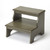 Handcrafted Silver Satin Step Stool N270-389147