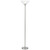 70" Nickel Torchiere Floor Lamp With White Frosted Glass Dome Shade N270-526230
