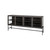 70" Black Solid Wood Sideboard with Four Glass Doors N270-380208