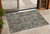 3' X 5' Taupe and Dark Taupe Oriental Washable Non Skid Indoor Outdoor Area Rug N270-563793