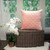 Tufted Diamond Pink Transitional Square Pillow N270-402871