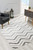 2' X 4' Gray Chevron Dhurrie Area Rug N270-394022