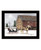 Dashing Though The Snow Black Framed Print Wall Art N270-416092