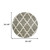 8' Grey Round Geometric Power Loom Stain Resistant Area Rug N270-507896