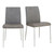 Set of Two Light Brown and Gray Stainless Steel Chairs N270-400684
