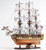 30" Wood Brown 1797 USS Constitution Medium Open Fron Display Case Hand Painted Model Boat N270-402243