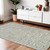 4' X 6' Beige and Green Abstract Distressed Area Rug N270-558896