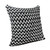 20" X 20" Black And White Polyester Chevron Zippered Pillow N270-516940
