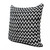 20" X 20" Black And White Polyester Chevron Zippered Pillow N270-516940