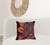 20" Black and Orange Cotton Throw Pillow With Embroidery N270-476168