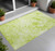3' X 5' Lime Green Abstract Washable Non Skid Indoor Outdoor Area Rug N270-562644