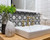 4" X 4" Black and White Roka Peel and Stick Removable Tiles N270-399935