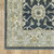 6' X 9' Teal Blue Ivory Green And Grey Oriental Power Loom Stain Resistant Area Rug N270-508453