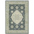 6' X 9' Teal Blue Ivory Green And Grey Oriental Power Loom Stain Resistant Area Rug N270-508453