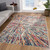 2' X 5' Cream Celestial Burst Abstract Area Rug N270-393068