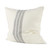 Off White Pillow Cover With  Ash Gray  Stripes N270-392273