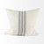 Off White Pillow Cover With  Ash Gray  Stripes N270-392273