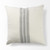 Off White Pillow Cover With  Ash Gray  Stripes N270-392273