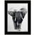 Elephant Walk 2 Black Framed Print Wall Art N270-405083