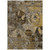 8' X 10' Brown Terracotta and Gray Floral Washable Non Skid Indoor Outdoor Area Rug N270-562773