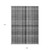 9' X 12' Gray Plaid Washable Non Skid Indoor Outdoor Area Rug N270-562225