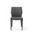 Set of Two Gray Slipcovered Upholstered Faux Leather Dining Side Chairs N270-370668