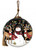 Snowman and Reindeer in Holiday Lights Hand Painted Mouth Blown Glass Ornament N270-477551
