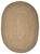 7' Natural Toned Oval Shaped Area Rug N270-395174