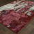 10' X 13' Red and Beige Abstract Power Loom Area Rug N270-510537