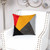20" Mustard Yellow and Black Cotton Throw Pillow N270-476178