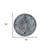 6' Gray and Blue Medallion Power Loom Round Rug N270-531887