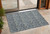 3' X 5' Blue and Cream Damask Washable Non Skid Indoor Outdoor Area Rug N270-563865