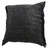 20" X 20" Jet Black 100% Cotton Zippered Pillow N270-516959