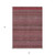 3' X 5' Merlot Striped Washable Non Skid Indoor Outdoor Area Rug N270-560738