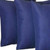 Set Of Four 20" X 20" Sapphire Blue Polyester Zippered Pillow Cover N270-480753