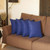 Set Of Four 20" X 20" Sapphire Blue Polyester Zippered Pillow Cover N270-480753