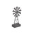 21" Gray Metal Windmill Hand Painted Sculpture N270-483250