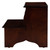 15" Dark Brown Wood Handcrafted Step Stool N270-389142