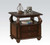 26" Brown Solid Wood Square End Table With Two Drawers And Shelf N270-286033