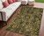 5' X 8' Coffee and Gray Oriental Washable Non Skid Indoor Outdoor Area Rug N270-563758