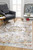 3' X 5' Gray And Beige Distressed Ornate Area Rug N270-390559