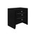 Black Nightstand With 2 Chambered Drawer N270-384019