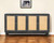 65" Charcoal and Natural Wood and Rattan Sideboard with Four Doors N270-568409