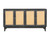65" Charcoal and Natural Wood and Rattan Sideboard with Four Doors N270-568409
