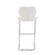 Set of Four 26 " White And Silver Metal Low Back Bar Height Bar Chairs N270-383947